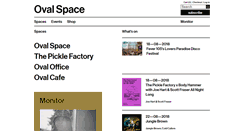 Desktop Screenshot of ovalspace.co.uk