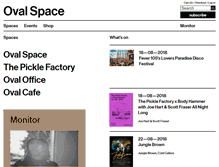 Tablet Screenshot of ovalspace.co.uk